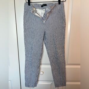 Weekend Max Mara Cotton and Linen Seersucker Trousers Size 6